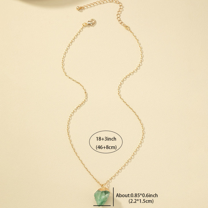 Taria | Minimalistische Halskette mit unregelmäßigem Anhänger aus 14K Gold