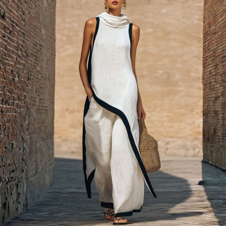 Cressa | Elegantes Leinen-Set mit Bluse und lockeren Hosen