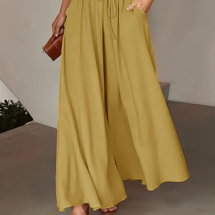 Corae | Weite High-Waist-Hosen mit Kordelzug