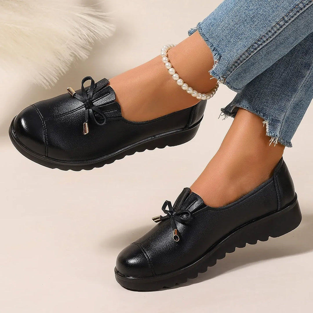 Fernanda | Mocasines de Cuero sin Cordones con Suela Suave y Máxima Comodidad