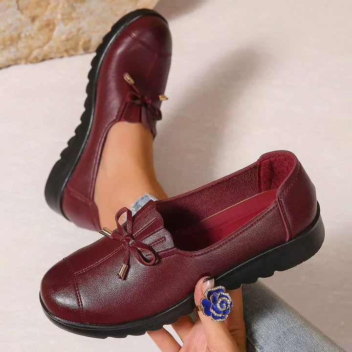 Fernanda | Mocasines de Cuero sin Cordones con Suela Suave y Máxima Comodidad