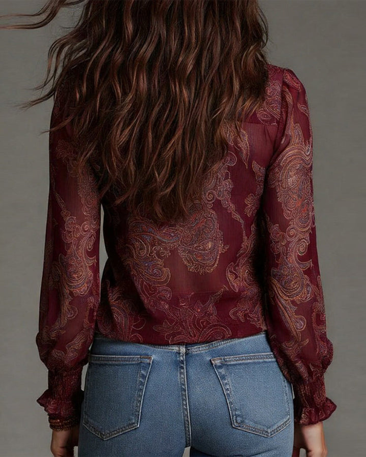 Arden | Elegante Bluse mit halbem Reißverschluss und modernem Schnitt