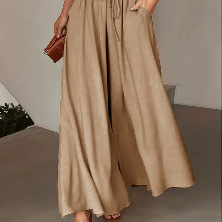 Corae | Weite High-Waist-Hosen mit Kordelzug