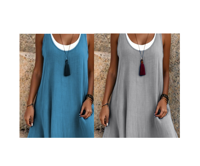 Gabrielle | Kleid mit Zwei-Teile-Effekt und Schichten-Design in Eleganter Stil