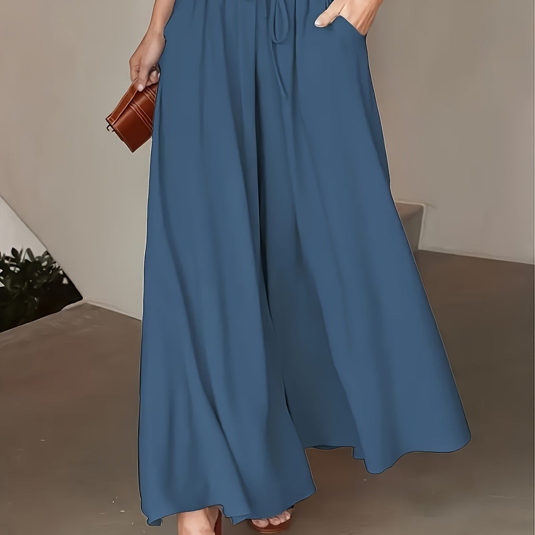 Corae | Weite High-Waist-Hosen mit Kordelzug