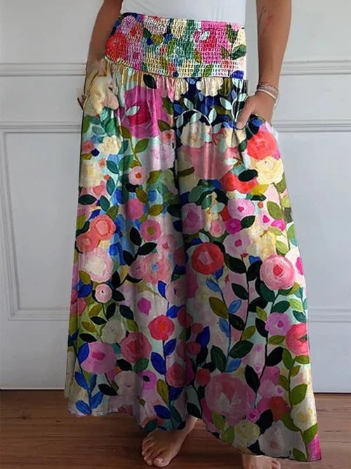 Jocelyn | Weit geschnittene Hose mit gerafftem Bund