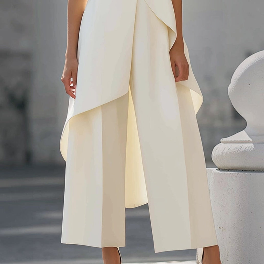 Anastasia | Eleganter ärmelloser Jumpsuit mit Stehkragen