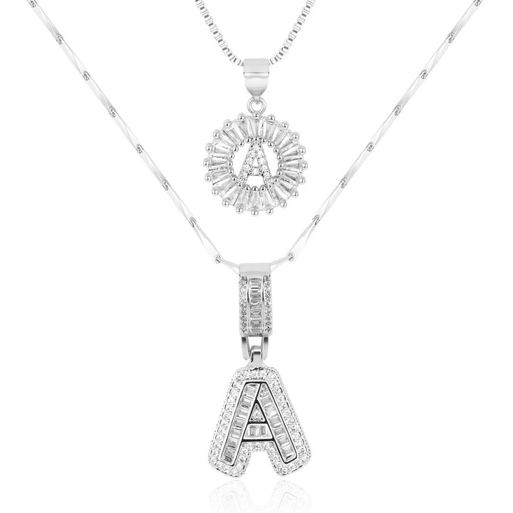 Primrose | Anfangsbuchstaben-Halsketten mit 14k Diamanten (2 Stück)