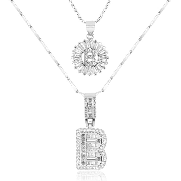 Primrose | Anfangsbuchstaben-Halsketten mit 14k Diamanten (2 Stück)