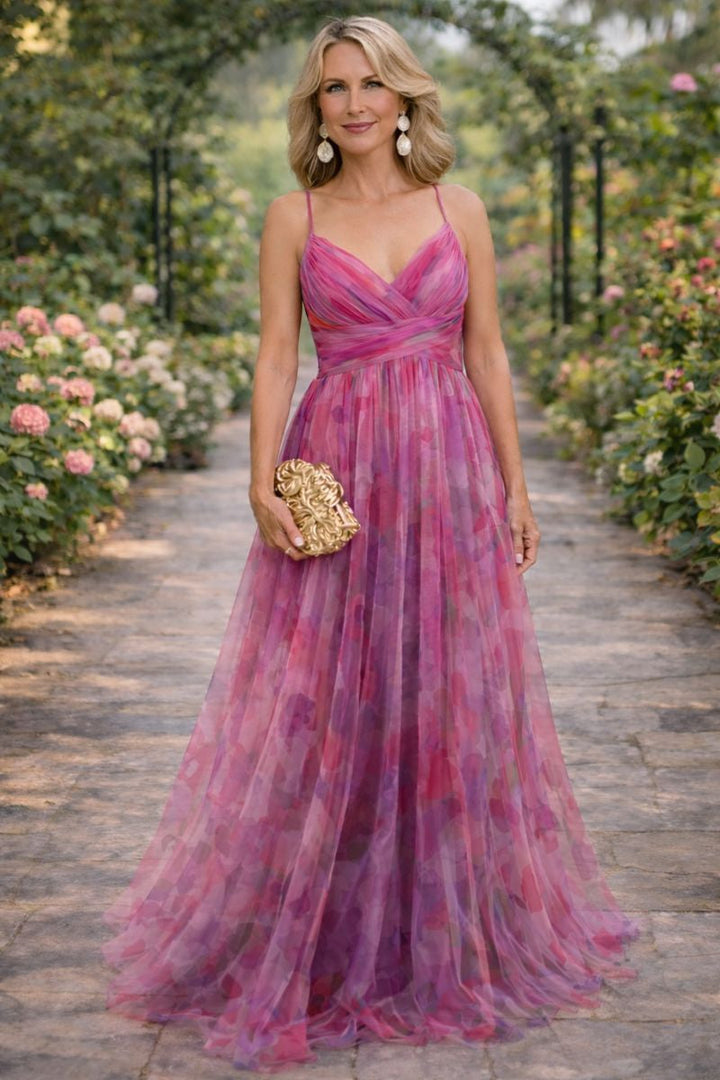 Jenvique | Elegantes Maxikleid mit floralem Muster für Frauen im femininen Stil