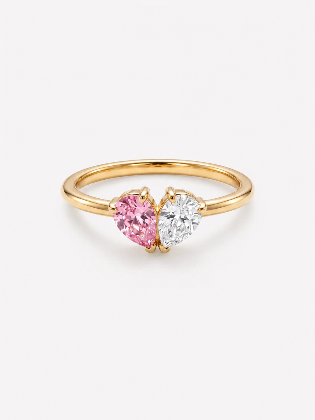 Esmé | Herzring mit zwei Geburtssteinen