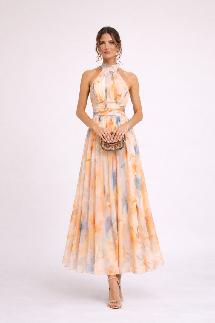 Quincy | Halterkleid Aquarell