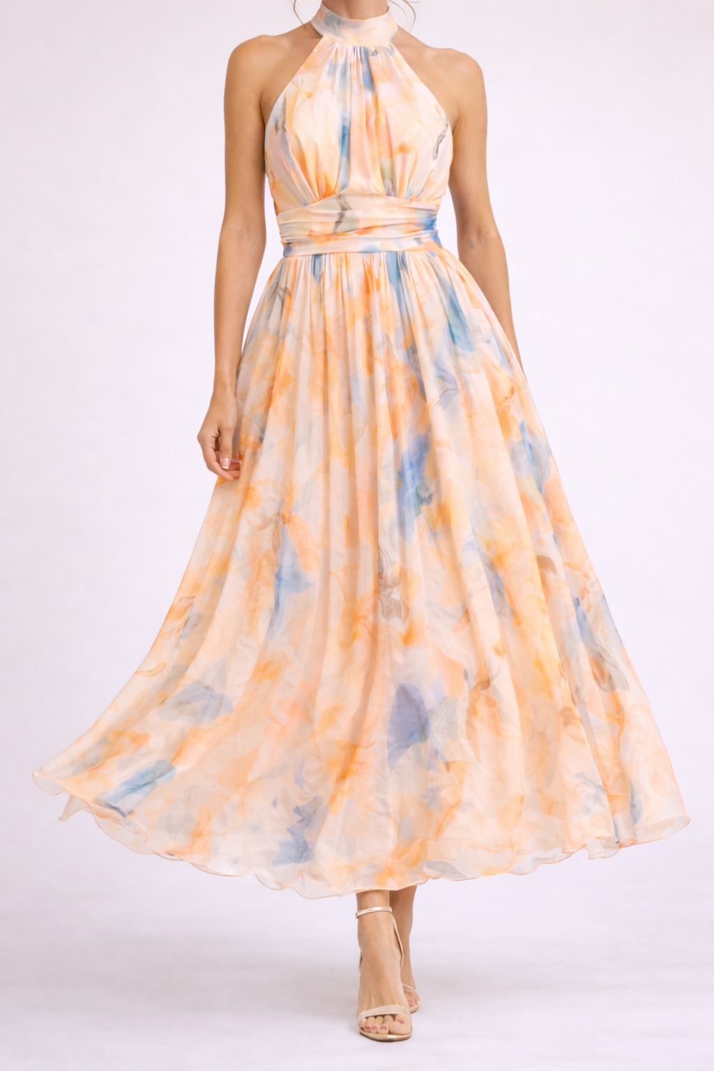 Quincy | Halterkleid Aquarell