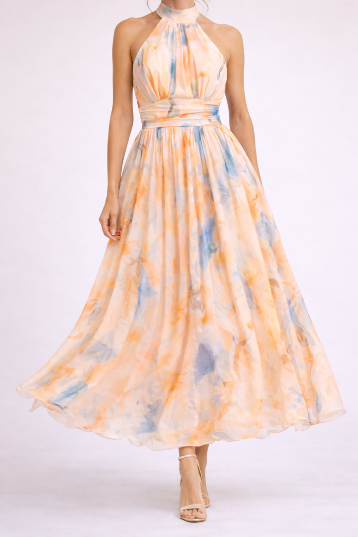 Quincy | Halterkleid Aquarell