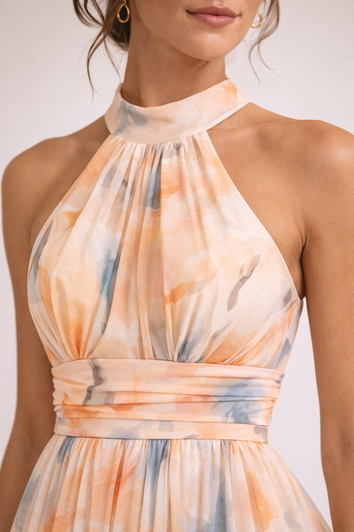 Quincy | Halterkleid Aquarell