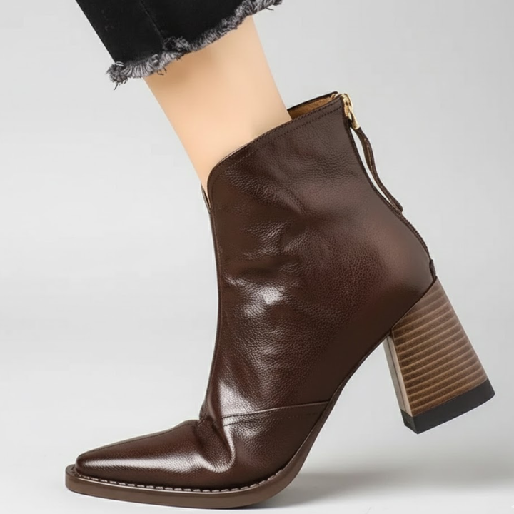 Cavelle | Bequeme Luxus-Stiefeletten mit mittelhohem Absatz
