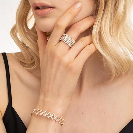 Carys | Set aus Ring und Armband in elegantem Gold-Finish