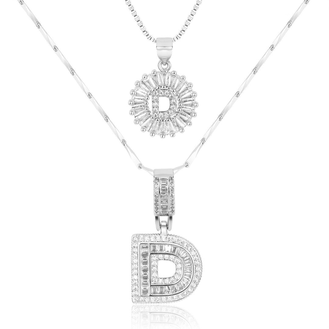 Primrose | Anfangsbuchstaben-Halsketten mit 14k Diamanten (2 Stück)