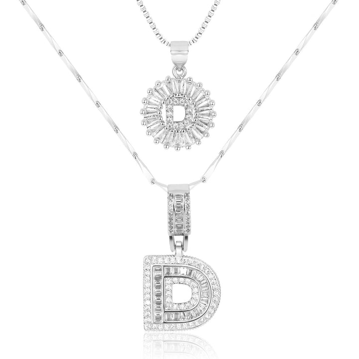 Primrose | Anfangsbuchstaben-Halsketten mit 14k Diamanten (2 Stück)