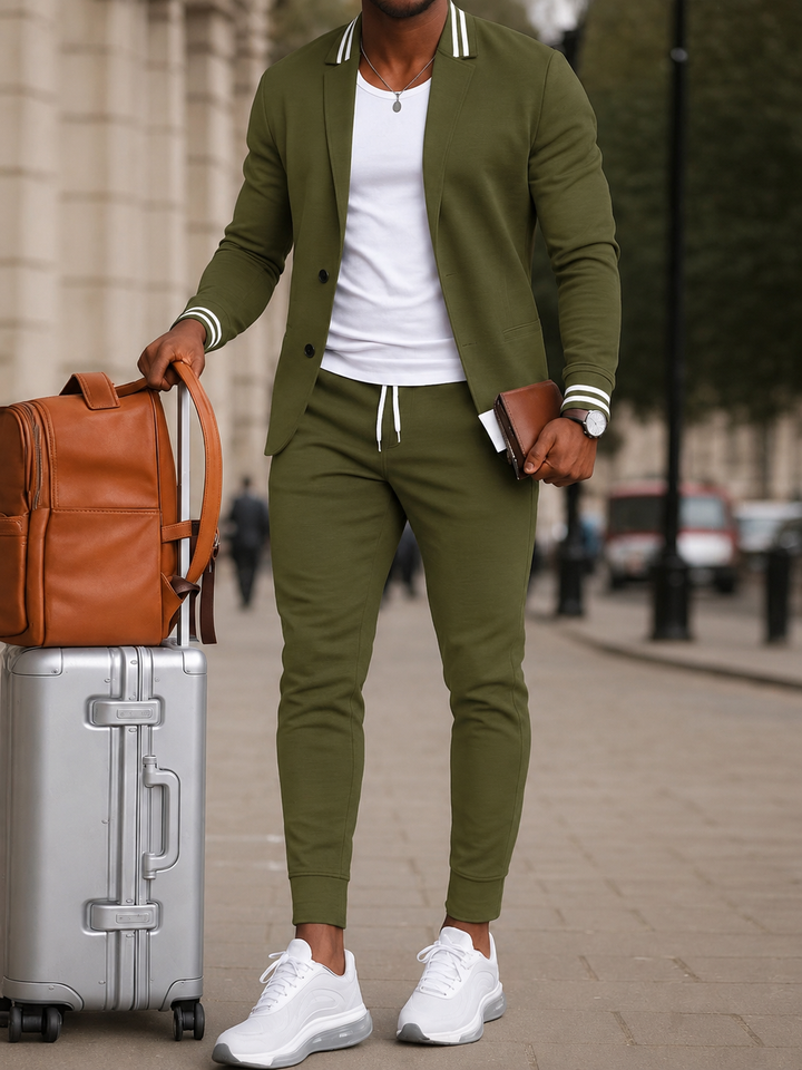 Durello | Flexible Passform Blazer und Hosen-Set für Herren