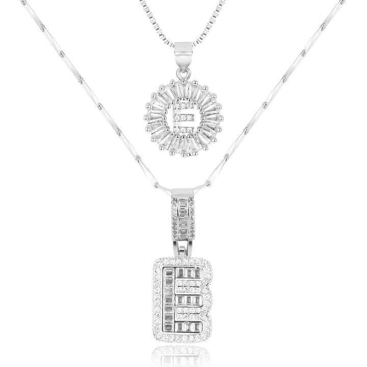Primrose | Anfangsbuchstaben-Halsketten mit 14k Diamanten (2 Stück)