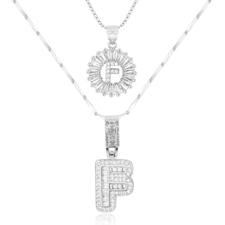 Primrose | Anfangsbuchstaben-Halsketten mit 14k Diamanten (2 Stück)