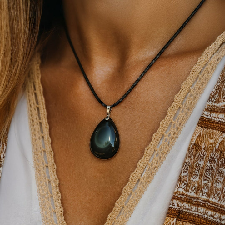 Skye | Anhänger aus Obsidian mit Himmelauge