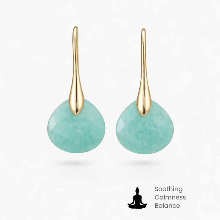 Gorella | Ohrringe aus Amazonit und Gold
