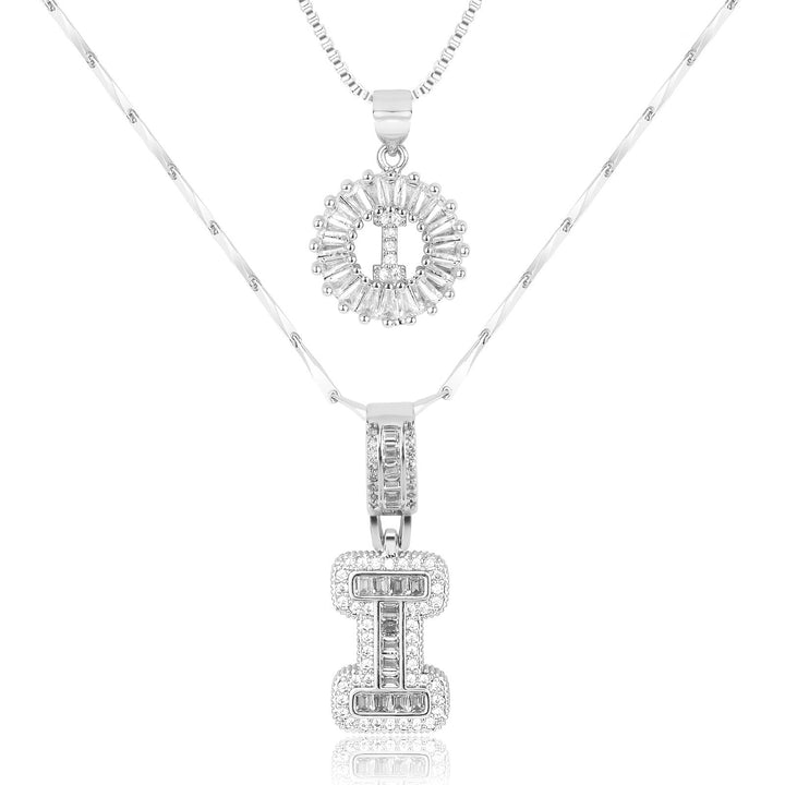 Primrose | Anfangsbuchstaben-Halsketten mit 14k Diamanten (2 Stück)