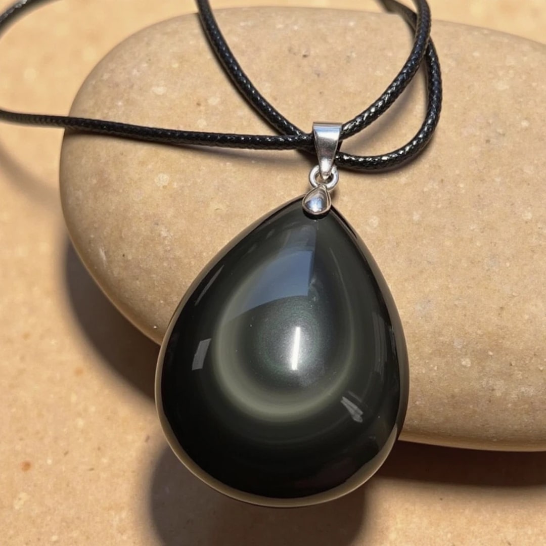 Skye | Anhänger aus Obsidian mit Himmelauge