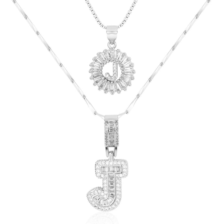 Primrose | Anfangsbuchstaben-Halsketten mit 14k Diamanten (2 Stück)
