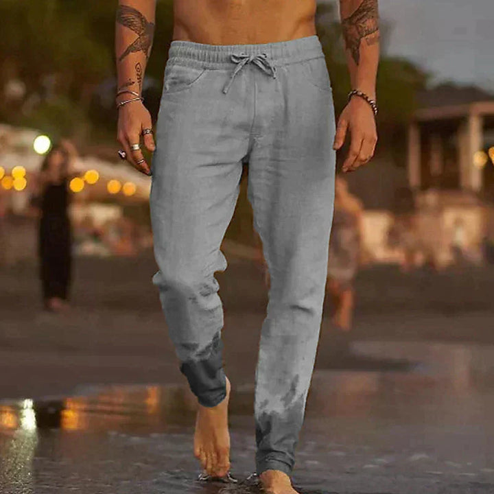 Sorevani | Leichte und Atmungsaktive Leinen Strandhose