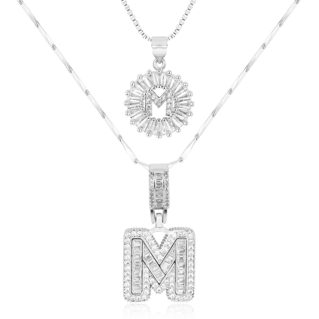 Primrose | Anfangsbuchstaben-Halsketten mit 14k Diamanten (2 Stück)