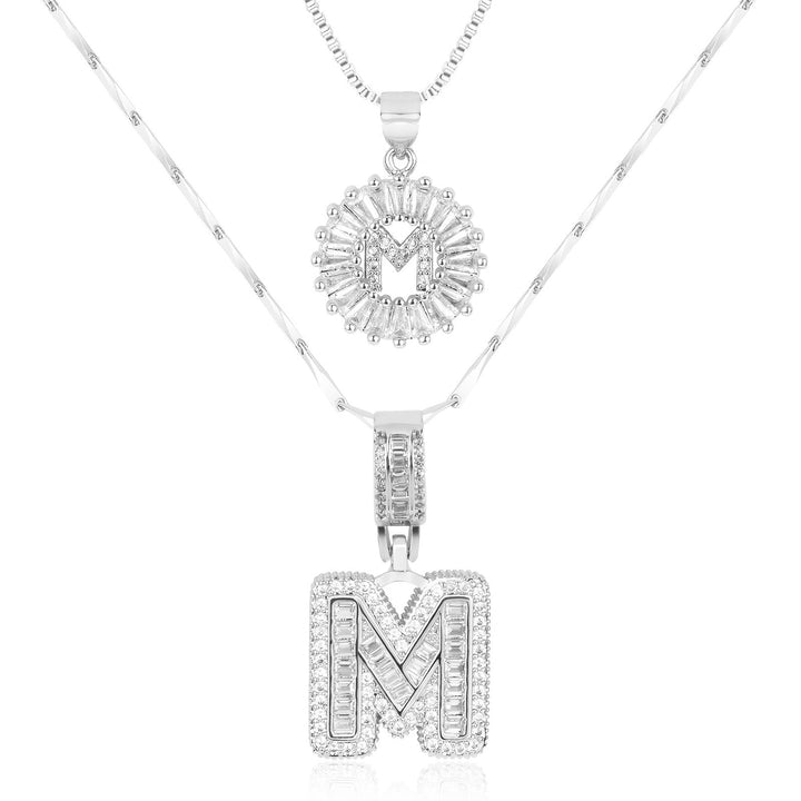 Primrose | Anfangsbuchstaben-Halsketten mit 14k Diamanten (2 Stück)