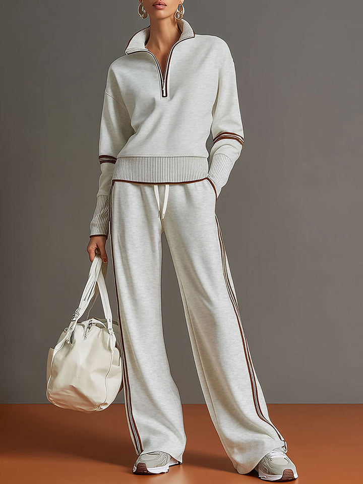 Ansley | Strickset mit weitem Hosen
