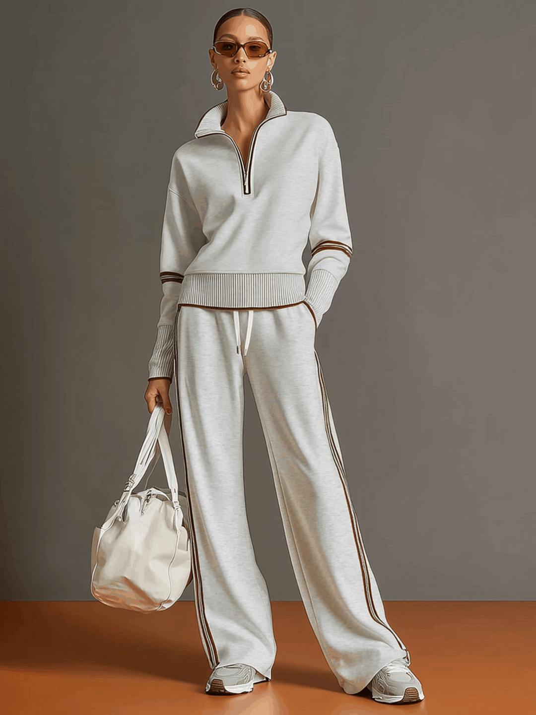 Ansley | Strickset mit weitem Hosen