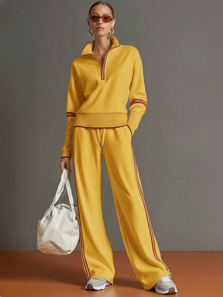 Ansley | Strickset mit weitem Hosen