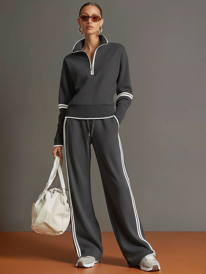 Ansley | Strickset mit weitem Hosen