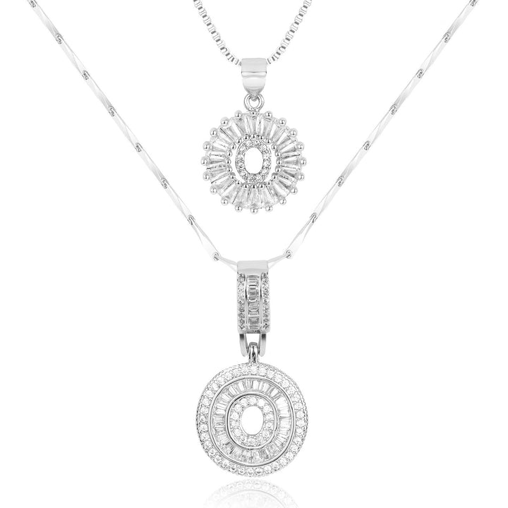 Primrose | Anfangsbuchstaben-Halsketten mit 14k Diamanten (2 Stück)