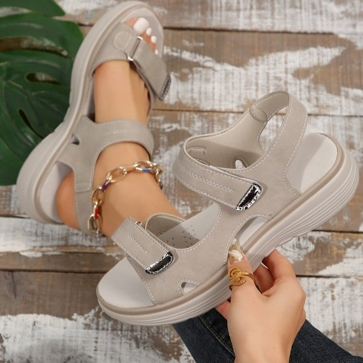 Cassandra | Bequeme Sandalen mit verstellbarem Klettverschluss