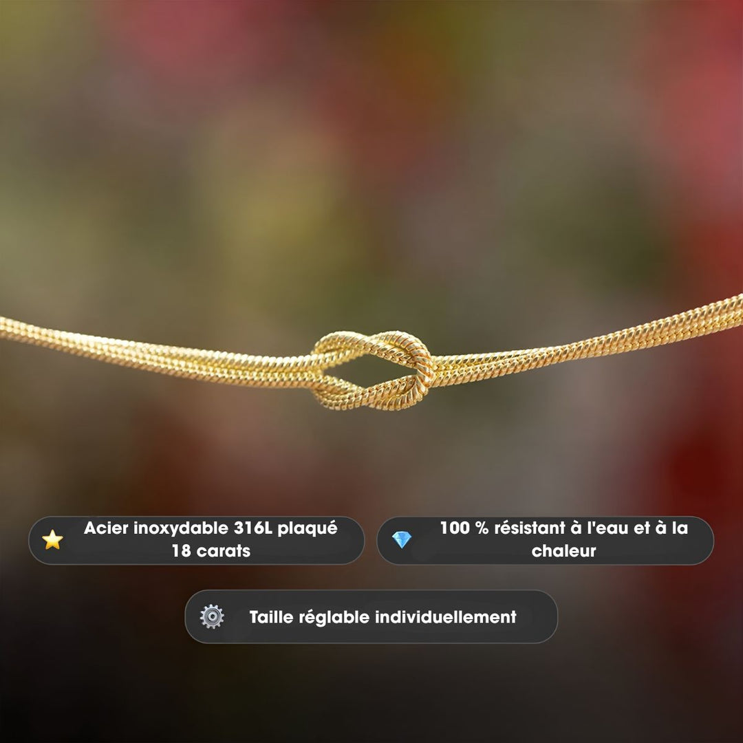 Coravanté | Personalisierbares Knotenarmband mit elegantem Touch