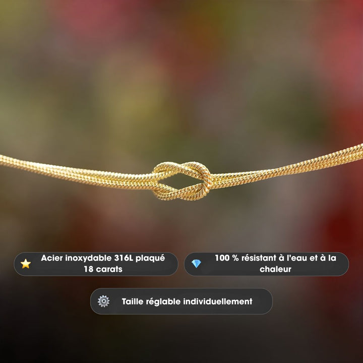 Coravanté | Personalisierbares Knotenarmband mit elegantem Touch