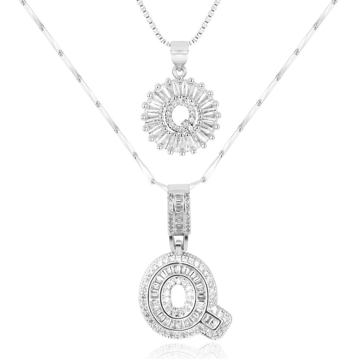 Primrose | Anfangsbuchstaben-Halsketten mit 14k Diamanten (2 Stück)