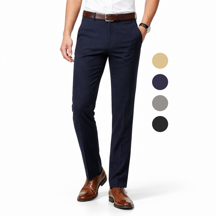 Quavero™ Klassische Herrenhose mit hoher Elastizität
