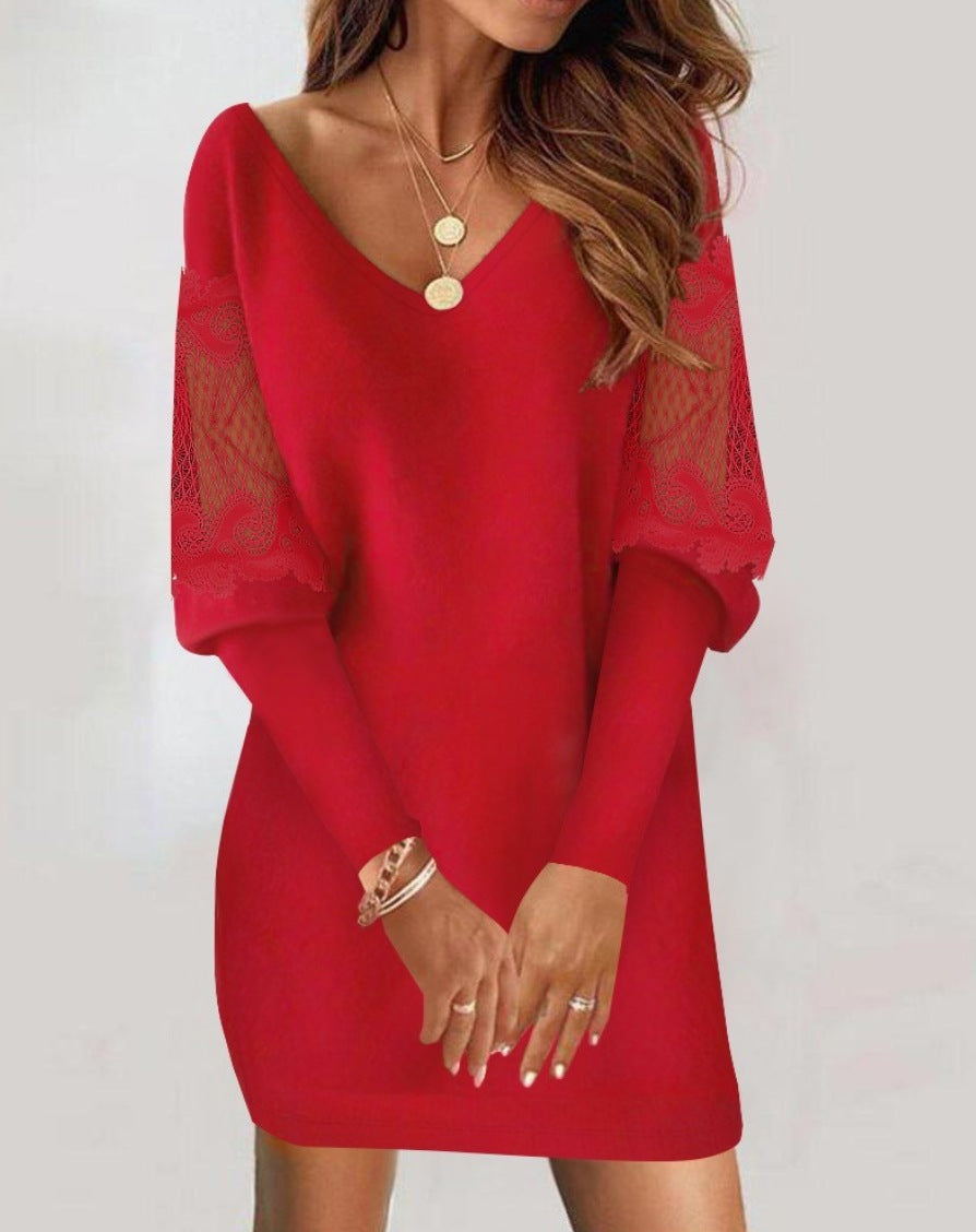 Calisea | Luxuriöses Spitzenkleid für die Nacht mit femininem, figurbetontem Look
