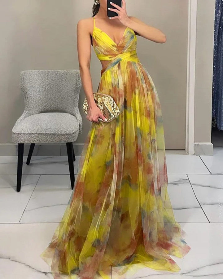 Orelavine | Maxi Kleid mit elegantem floralem Design