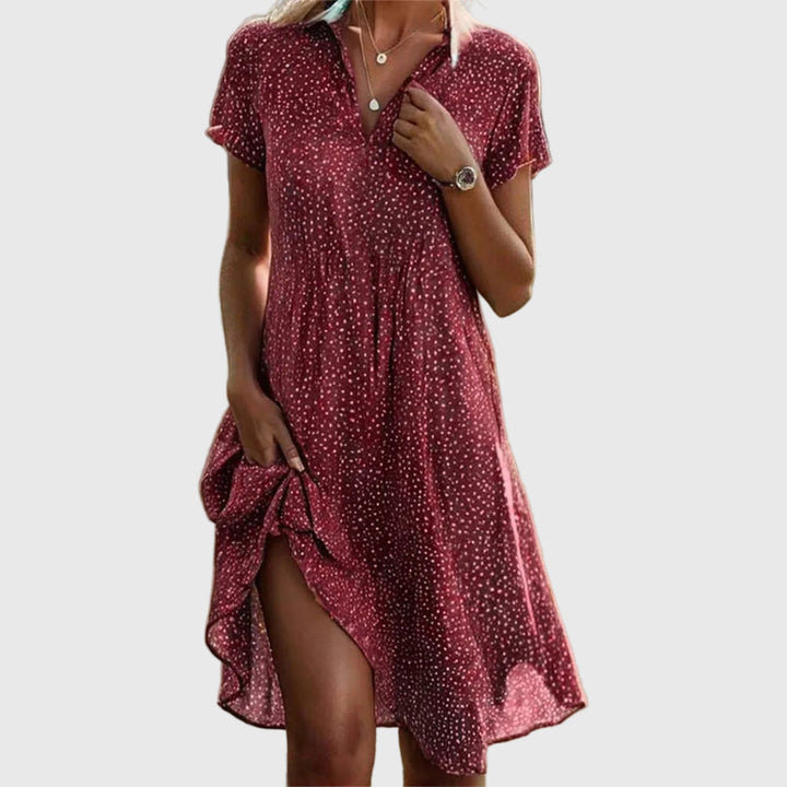 Vorella | Elegantes Midi-Kleid mit modernem und sophisticated Stil