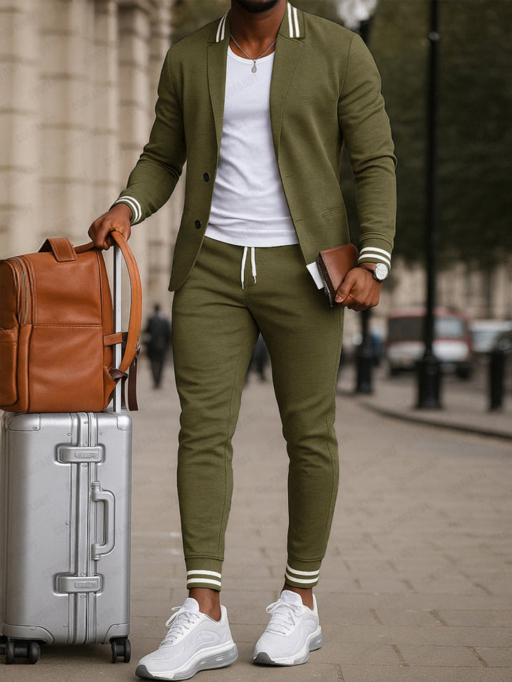 Durello | Flexible Passform Blazer und Hosen-Set für Herren