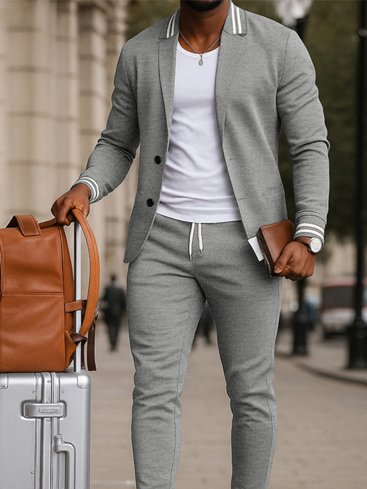 Durello | Flexible Passform Blazer und Hosen-Set für Herren