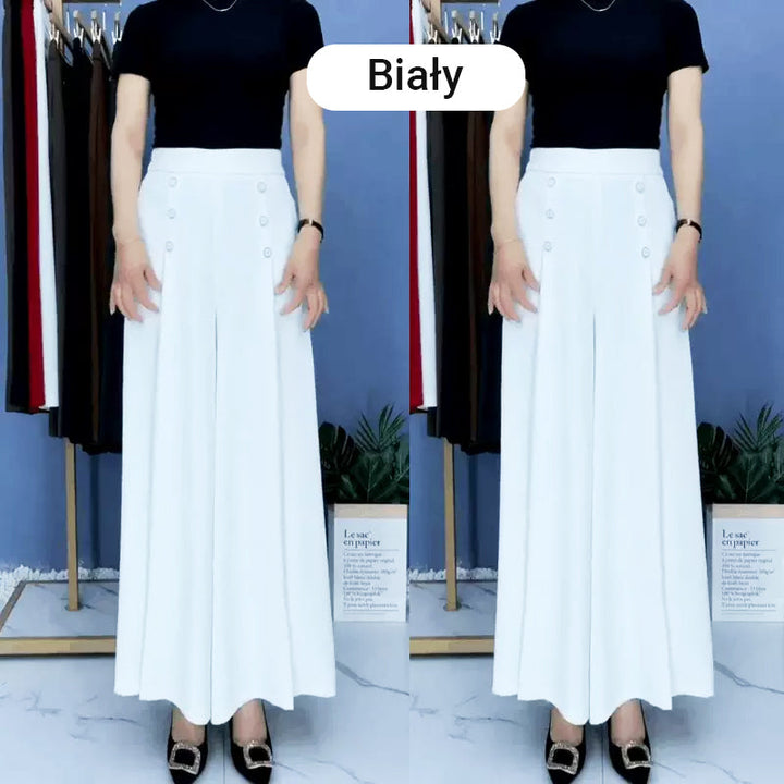 Nell | Elegante plissierte Hosen mit weitem Bein